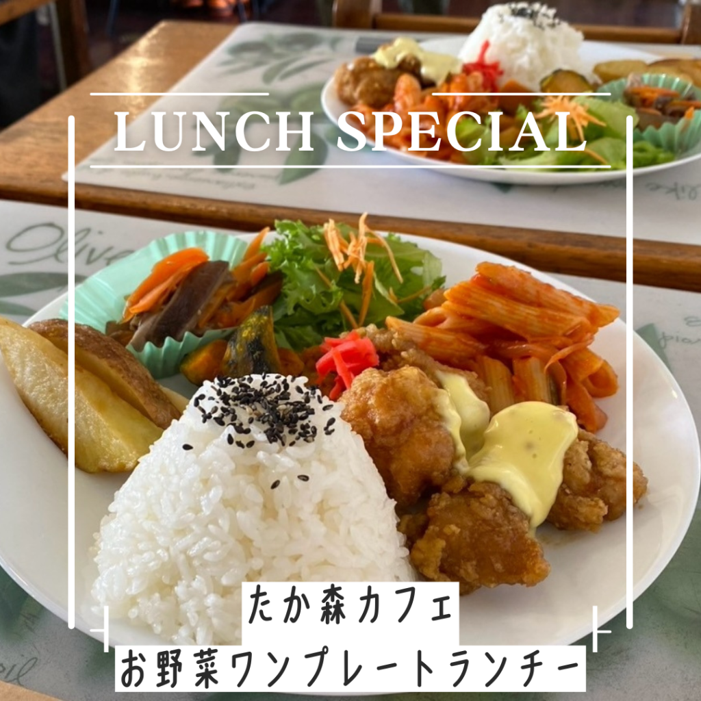 たか森カフェ人気ワンプレートランチ
